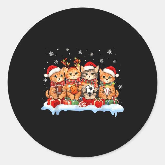 Sticker Rond Football Baseball Basketball Player Funny Srt Chri (Devant)