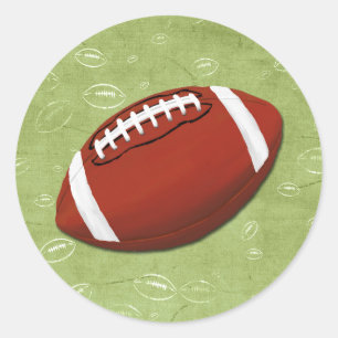 Sticker Rond Football Blitz Fête d'anniversaire pour enfants
