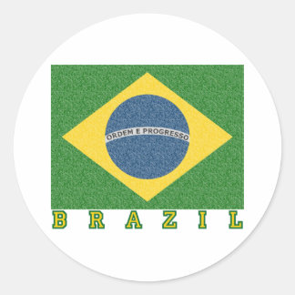 Sticker Rond Football brésilien 2010