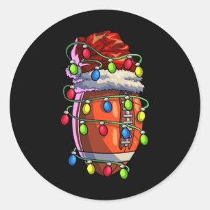 Sticker Rond Football de Noël Feux de Noël Football