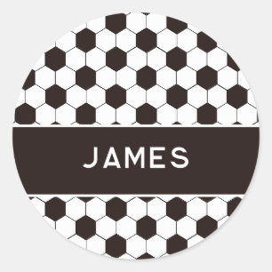 Sticker Rond Football Enfants Football motif Football
