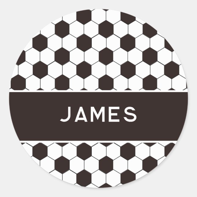 Sticker Rond Football Enfants Football motif Football  (Devant)