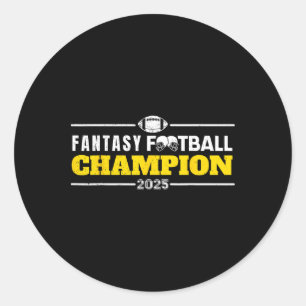 Sticker Rond Football Imaginaire 2025 Champion Imaginaire Footb