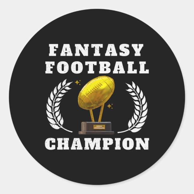 Sticker Rond Football Imaginaire 2025 Champion Imaginaire Footb (Devant)