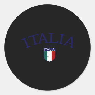 Sticker Rond Football Italia