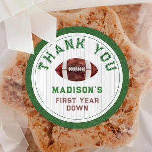 Sticker Rond Football première année à l'anniversaire