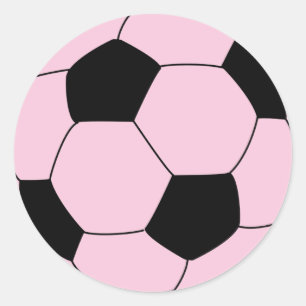 Sticker Rond Football rose