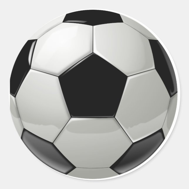 Sticker Rond Football Soccer Ball (Devant)