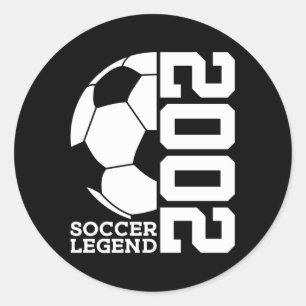 Sticker Rond Football Soccer Legend 2002