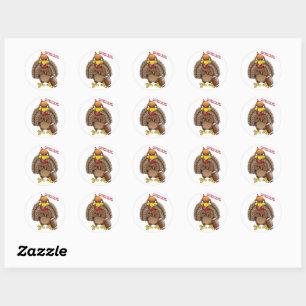 Sticker Rond Football Turquie