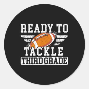 Sticker Rond Footbyll Troisième Année Premier Jour De L'École R