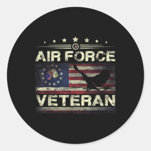Sticker Rond Force aérienne des États-Unis - Drapeau américain 
