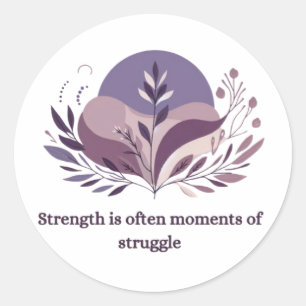 Sticker Rond Force dans l'autocollant de lutte   Devis motivati