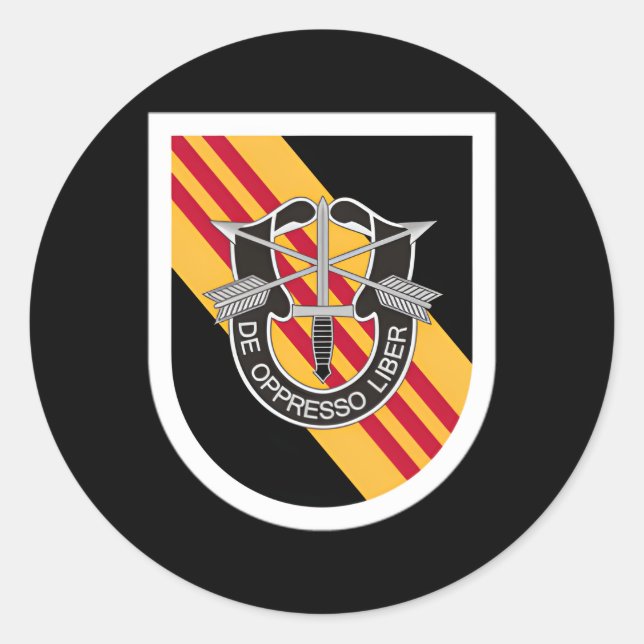 Sticker Rond Forces Spéciales Des États-Unis 5E (Devant)