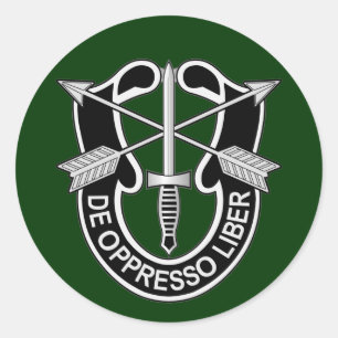 Sticker Rond Forces spéciales DUI - liber de oppresso