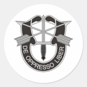 Sticker Rond Forces spéciales SF De Oppresso Liber