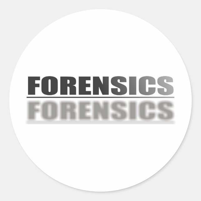STICKER ROND FORENSIQUE (Devant)