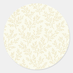 Sticker Rond Forest Sprigs Blé Doré - Neutre