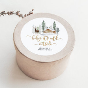 Sticker Rond Forêt forestière Bébé son froid dehors