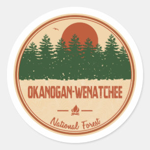 Sticker Rond Forêt nationale d'Okanogan-Wenatchee