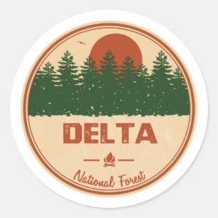 Sticker Rond Forêt nationale du delta