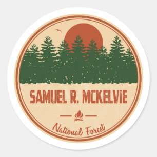 Sticker Rond Forêt nationale Samuel R. McKelvie