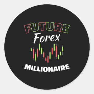 Sticker Rond Forex Millionaire pour l'avenir des investisseurs