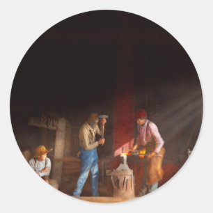 Sticker Rond Forgeron - L'apprentissage 1897