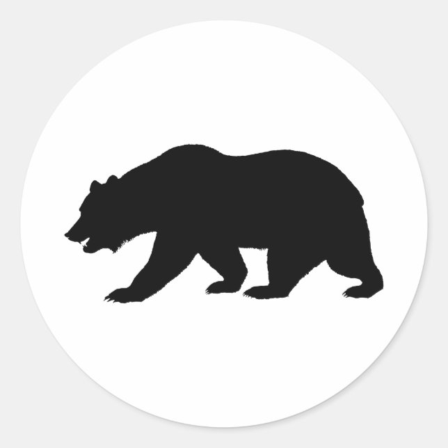 Sticker Rond Forme de l'ours (Devant)