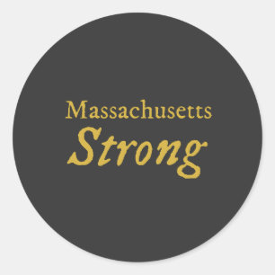 Sticker Rond Fort du Massachusetts