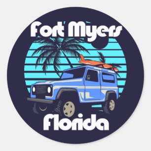 Sticker Rond Fort Myers Floride