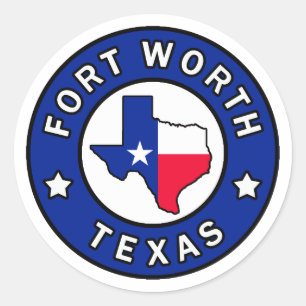 Sticker Rond Fort Worth Texas