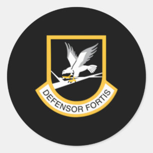 Sticker Rond Fortis, défenseur