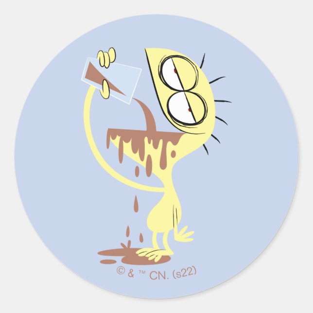 Sticker Rond Foster's Home for Imaginary Friends | Fromage (Devant)