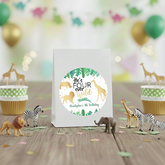 Sticker Rond Four Ever Wild Boys 4e anniversaire (Créateur téléchargé)