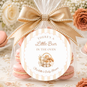 Sticker Rond Fournée dans la boulangerie de gâteaux Baby Shower
