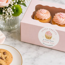 Fournitures de boulangerie Cupcake rose Merci