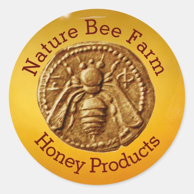 STICKER ROND FOURNITURES DE MAINTIEN DE L'OEUVRE HONEY BEE / BE (Devant)