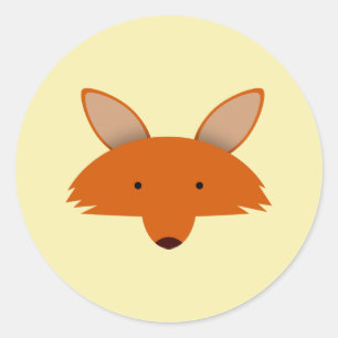 Sticker Rond Fox