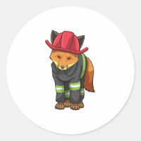 Fox as Firefighter avec Helmet