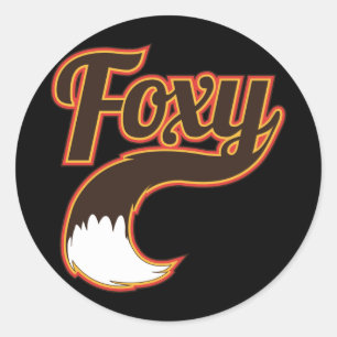 Sticker Rond Foxy