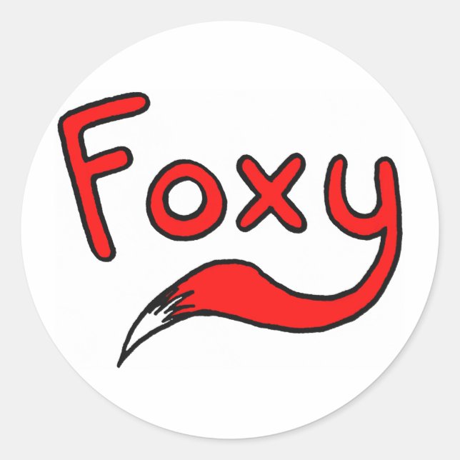 Sticker Rond Foxy (Devant)