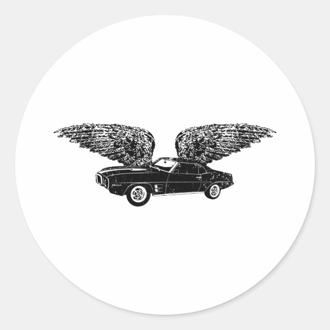 Sticker Rond Foyer Pontiac 1969 (Devant)