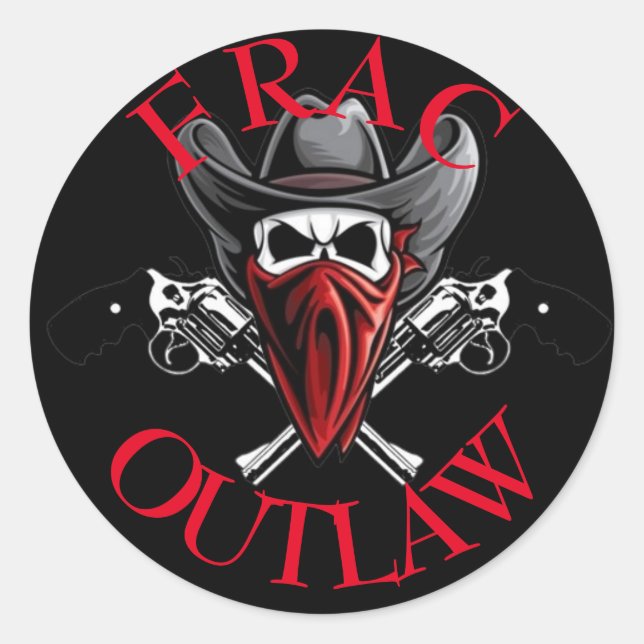 Sticker Rond Frac Outlaw (Devant)