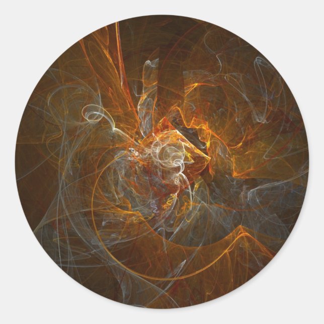 Sticker Rond Fractal281 (Devant)