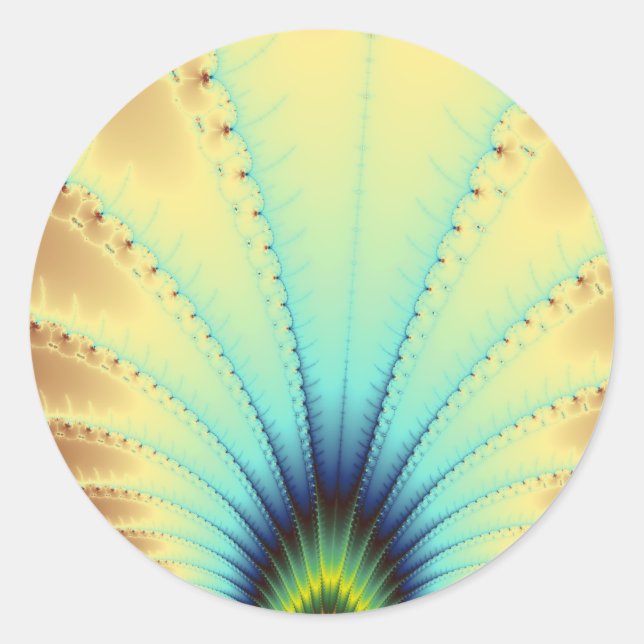 Sticker Rond Fractal Copacabana (Devant)