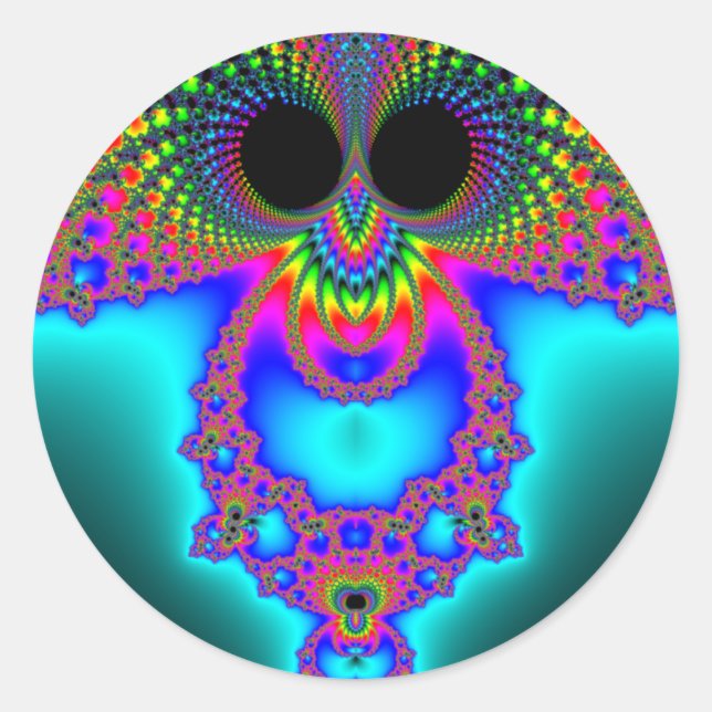 Sticker Rond Fractowl (Devant)