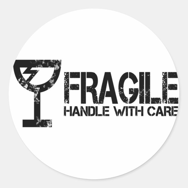 Sticker Rond Fragile (Devant)
