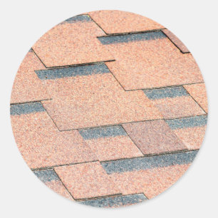 Sticker Rond Fragment imperméable d'une bâche d'un toit
