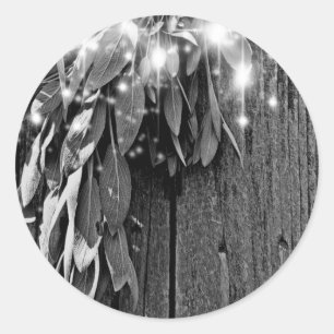 Sticker Rond Fraîchement Couché Gris Gris Gris Gris Luminaires